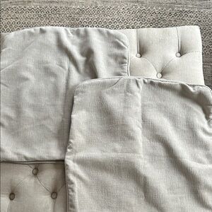 2  | Neutral Light Gray Decorative Pillow Covers - Soft Textured Set | 19x19